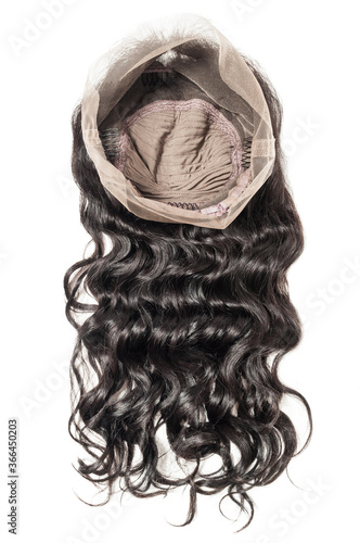 loose wavy black human hair weft wigs
