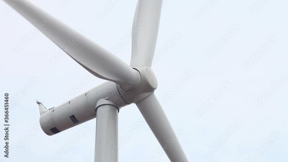 Wind Turbine Close Up over blue sky Wind Turbine Close Up over blue sky