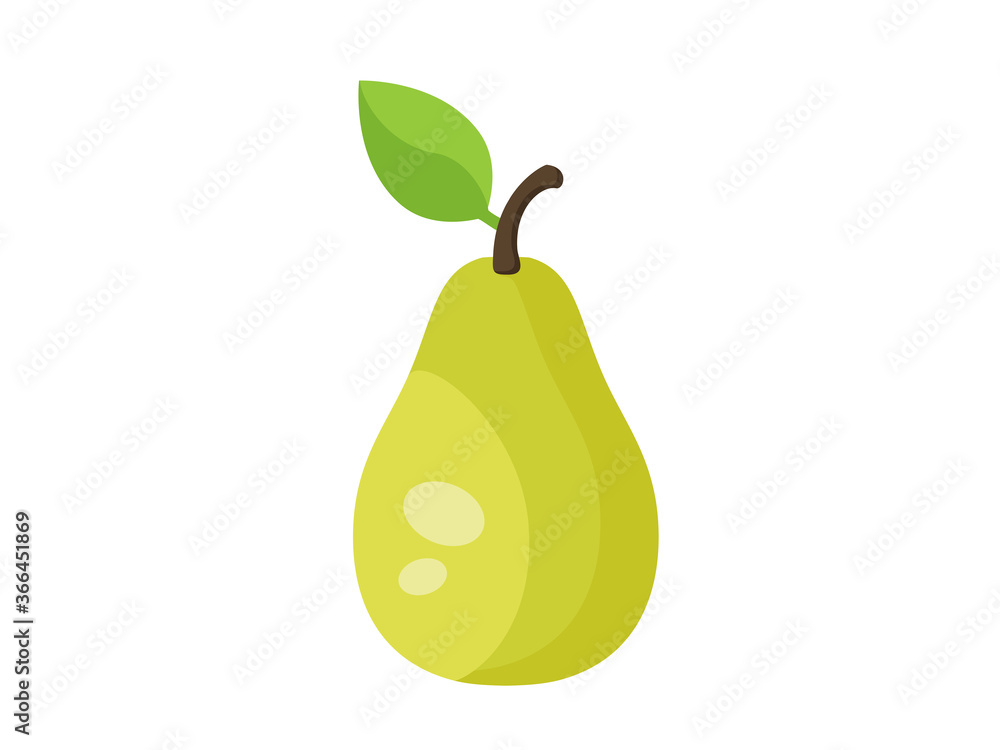 Pear fruit icon. Pear vector illustration. Fruit icon. Pear fruit icon. Pear vector illustration. Fruit icon.