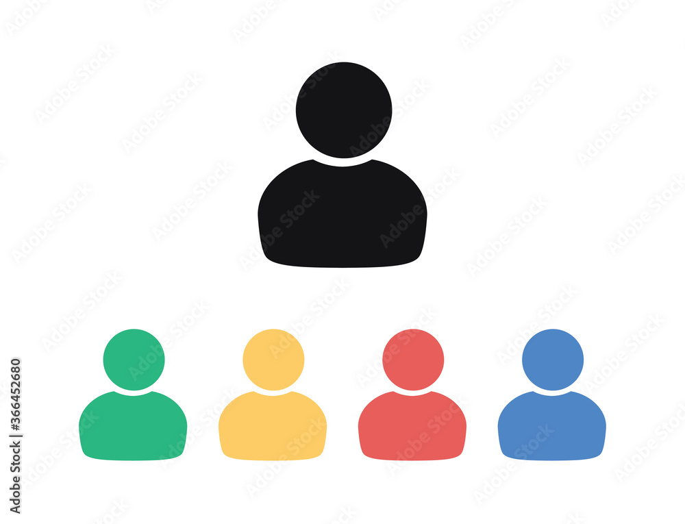 User icon. Vector man icon. Account icon. User icon. Vector man icon. Account icon.