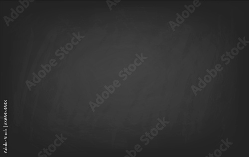 Black old school chalkboard texture background. Grunge blackboard design for banner or print. - Vector illustration