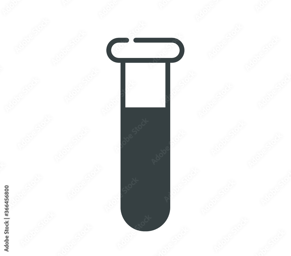Test tube icon. Laboratory equipment icon. Test tube icon. Laboratory equipment icon.