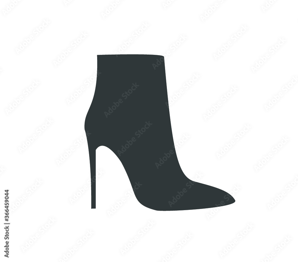 Boots vector illustration. Shoe icon. Fashion shoes Boots vector illustration. Shoe icon. Fashion shoes