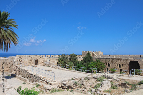  At the top of the fortress of the city of Kyrenia . Kyrenia. Cyprus...