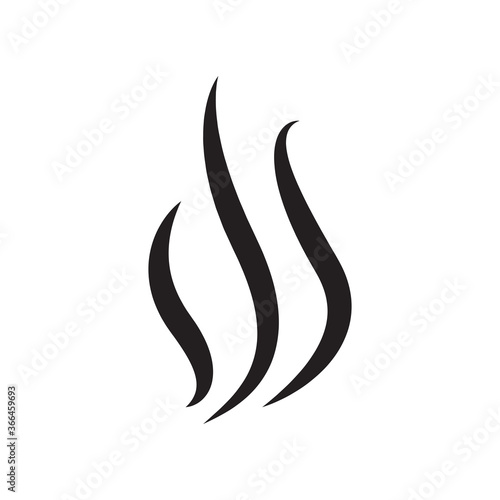 Steam icon vector isolated on white background. Steam icon for design template, smell logo and sign, wave logo and smoke logo. Creative abstract concept, steam icon