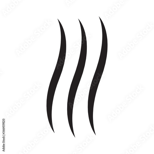 Steam icon vector isolated on white background. Steam icon for design template, smell logo and sign, wave logo and smoke logo. Creative abstract concept, steam icon