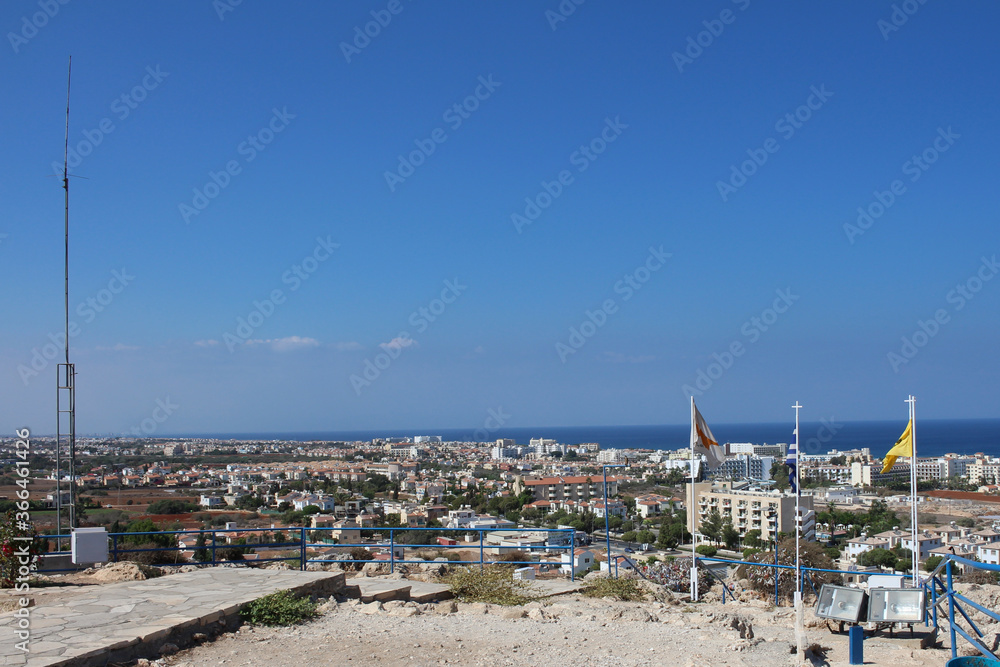 View of Protaras from the site where the Church of St. Elijah is located. Cyprus. View of Protaras from the site where the Church of St. Elijah is located. Cyprus.