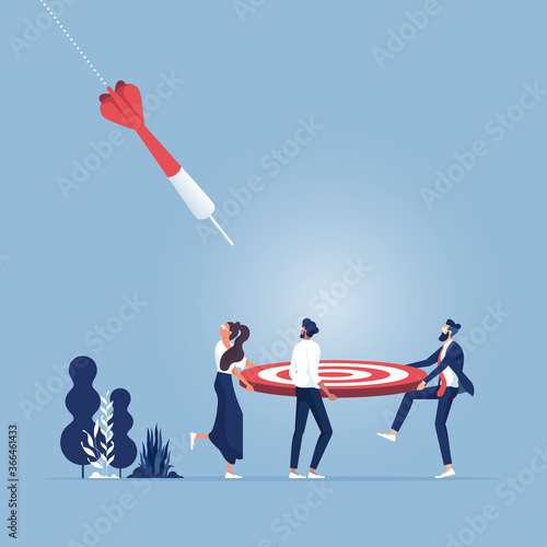 Business teamwork engaged to achieve a target goals-Business marketing susses concept