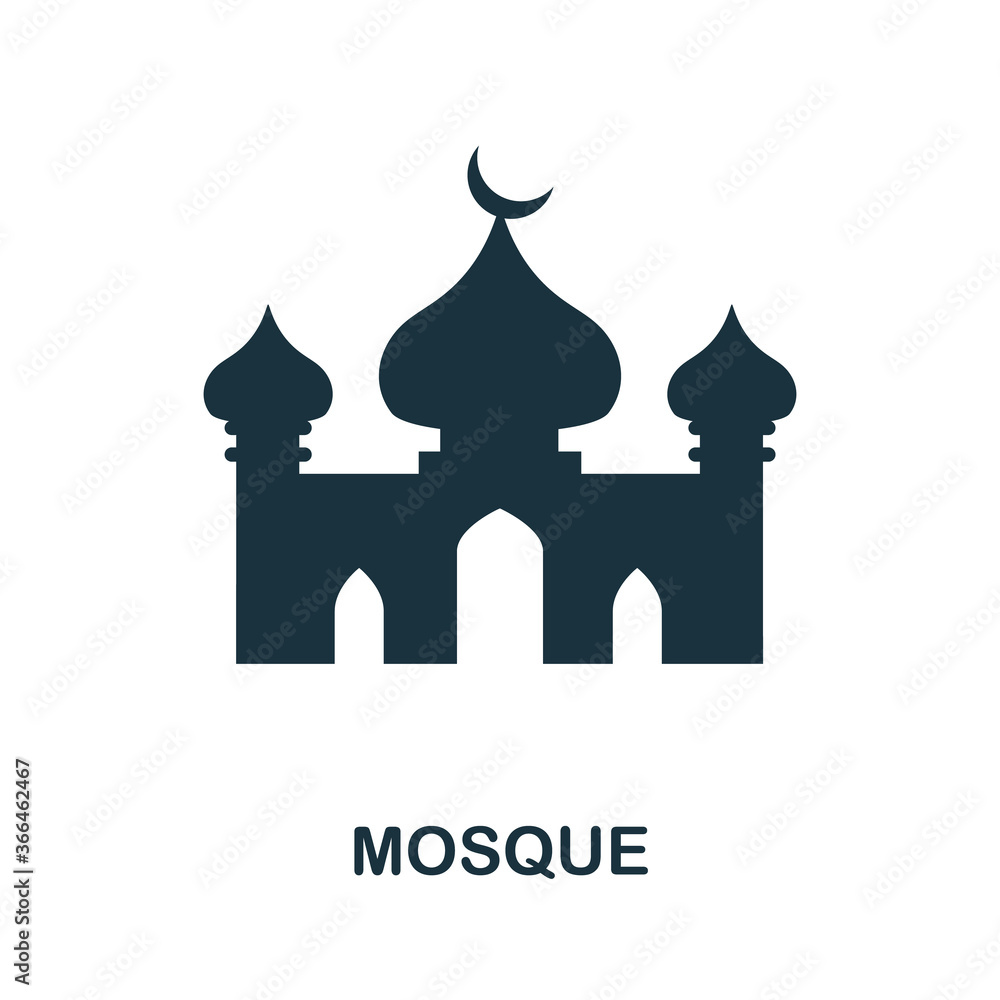 Mosque icon. Simple element from religion collection. Creative Mosque icon for web design, templates, infographics and more