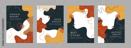 Set of abstract creative artistic templates. Universal cover Designs for Annual Report, Brochures, Flyers, Presentations, Leaflet, Magazine.
