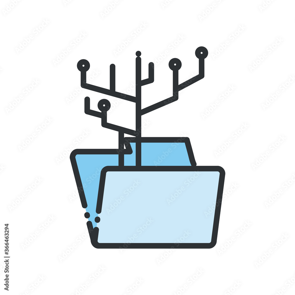 file with circuit line and fill style icon vector design file with circuit line and fill style icon vector design
