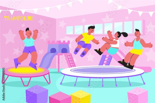 Entertainment Trampoline Flat
