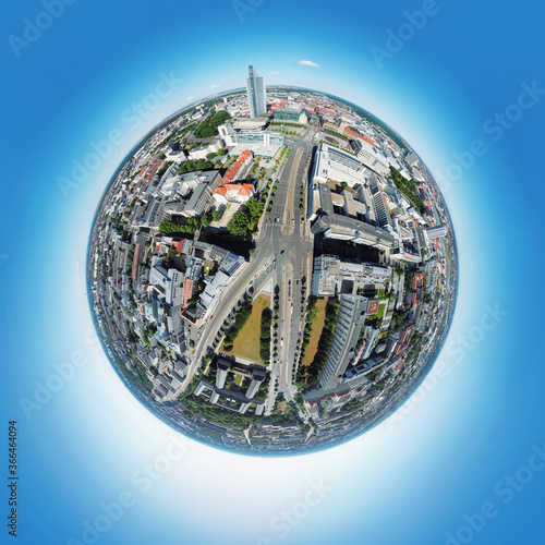 Wallpaper Mural City of Leipzig as a creative symbol globe Torontodigital.ca