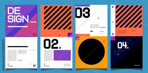 Vector banner background and social media post design template