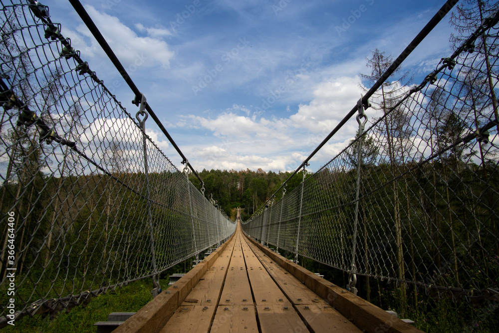 Hängeseilbrücke Hohe Schrecke im Querformat