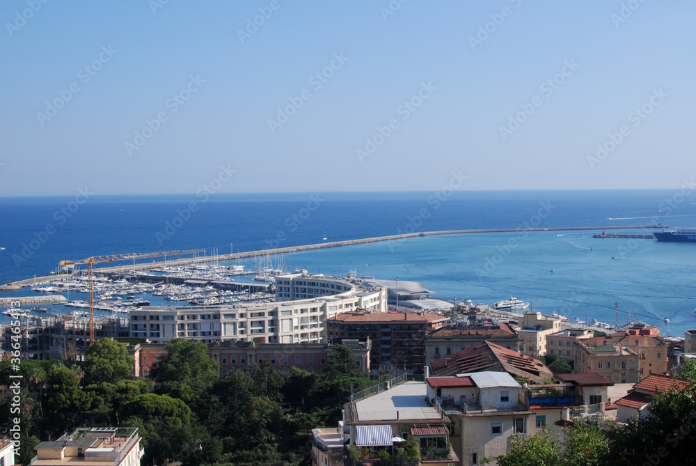 Italia : Salerno,paesaggio marino,Luglio 2020.