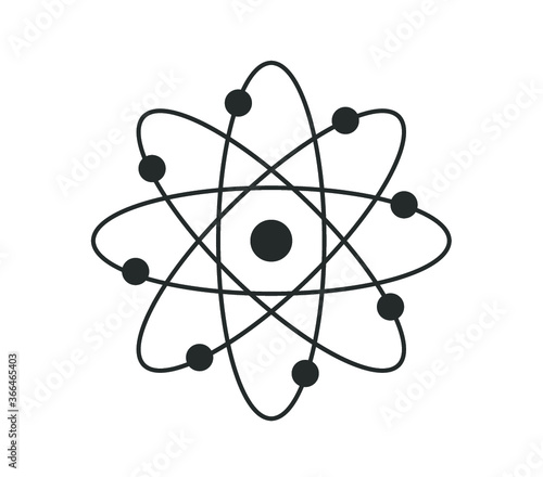 Atom icon. Atomic model. atom structure vector