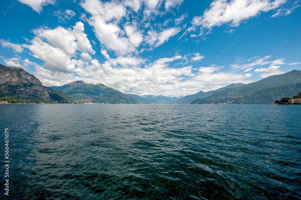 panorama del lago di Como