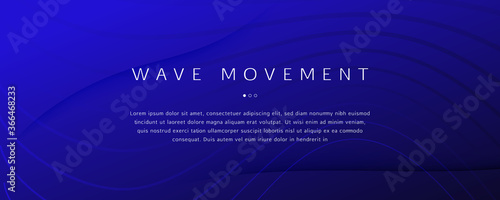 Deep Futuristic Background. Flow Shape Pattern. 