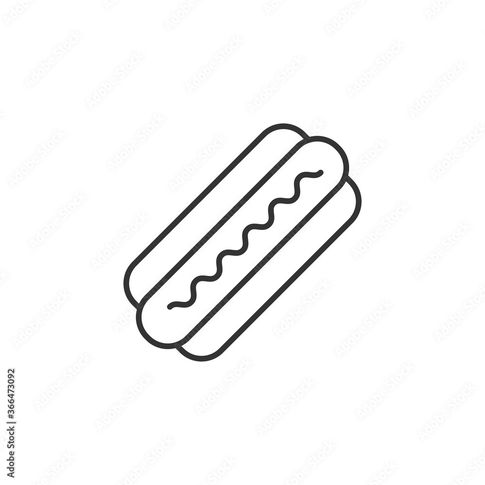 Hotdog icon. Sausage symbol modern, simple, vector, icon for website design, mobile app, ui. Vector Illustration Hotdog icon. Sausage symbol modern, simple, vector, icon for website design, mobile app, ui. Vector Illustration