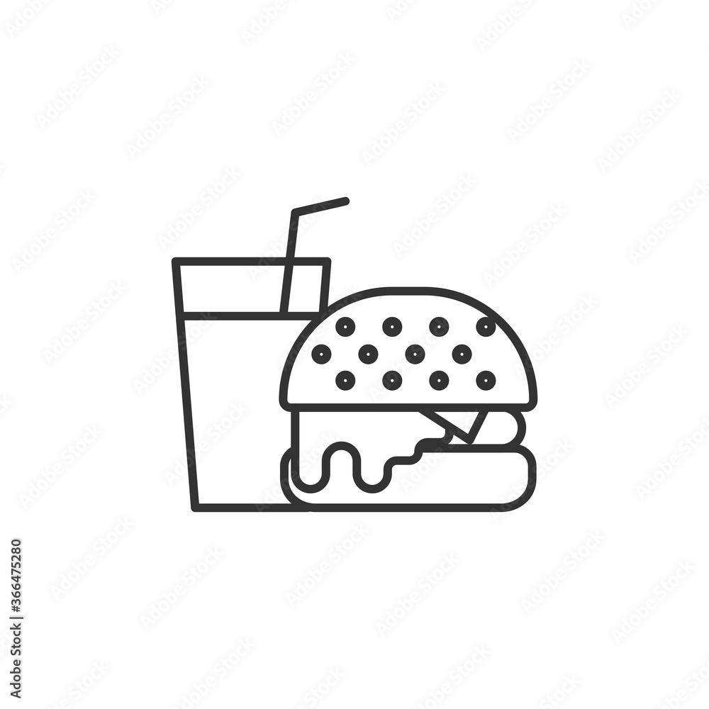 Fastfood icon. Vector Illustration Fastfood icon. Vector Illustration