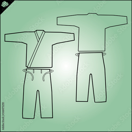 Martial arts karate, judo, jiu-jitsu dogi,kimono