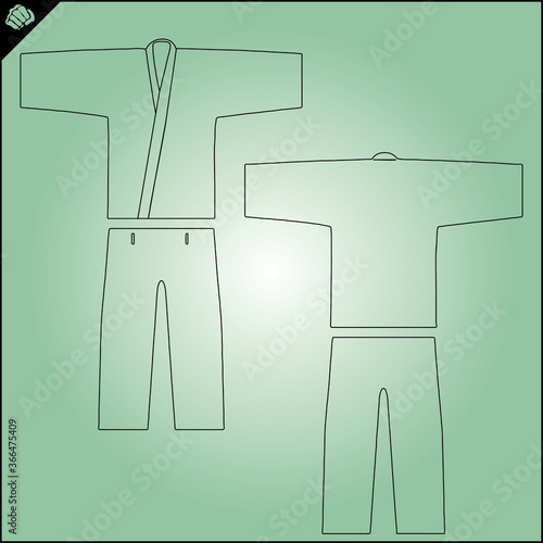 Martial arts karate, judo, jiu-jitsu dogi,kimono