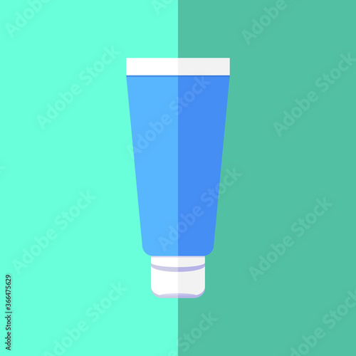 Wallpaper Mural Toothpaste of blue tube flat icon. Dental care hygiene. Vector stock illustration in cartoon style. Torontodigital.ca
