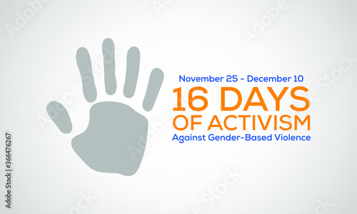 16 Days of Activism Against Gender-Based Violence is an international campaign to challenge violence against women and girls. The campaign runs every year from 25 November to 10 December.