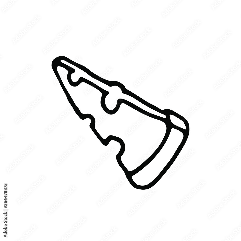 cheese shop logo.Hand drawn slice of cheese. Hand drawn sketch cheese