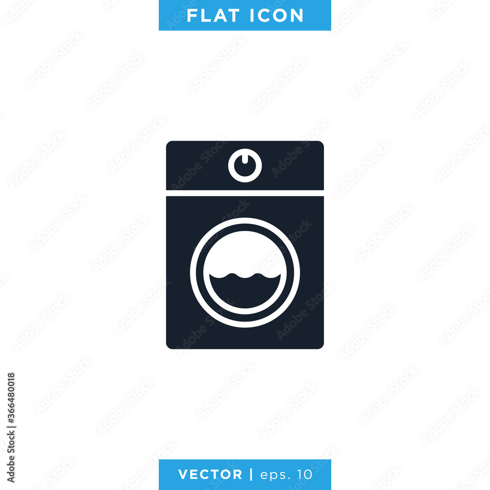 Washing Machine Icon Vector Design Template Washing Machine Icon Vector Design Template
