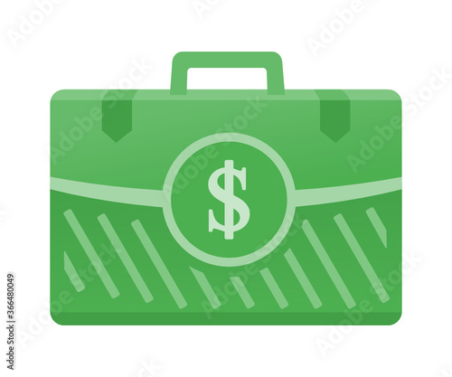 US Dollar Money Inside Case Box Vector Icon Logo Illustration & Design. America Currency, Business, Payment & Finance Element. Can be Used for Digital & Print Infographic.