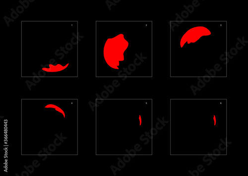 Shine fire effect. Fire explosion animation effect. Animation Sprite sheet for games, cartoon or animation. vector style animation effect 1556.