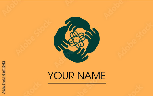 vector illustration psychology logo of an abstract background
