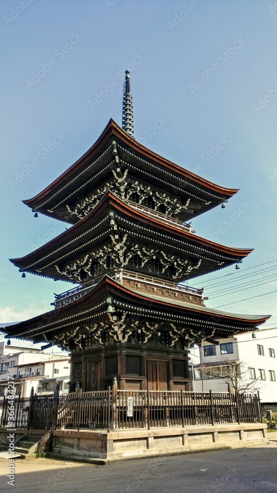 Pagoda japonésa en la ciudad de Takayama, Japón Pagoda japonésa en la ciudad de Takayama, Japón