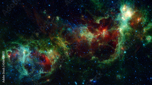 Fototapeta Naklejka Na Ścianę i Meble -  Universe with stars in outer space. Elements of this image furnished by NASA
