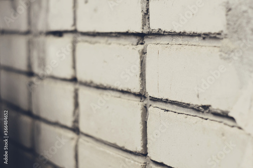 white brick wall may used as background © Александра Кваша