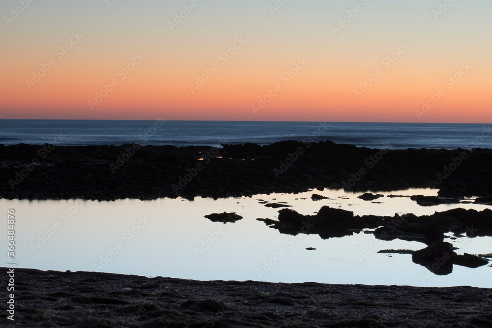 Miroir d'eau sur le littoral aquitain
