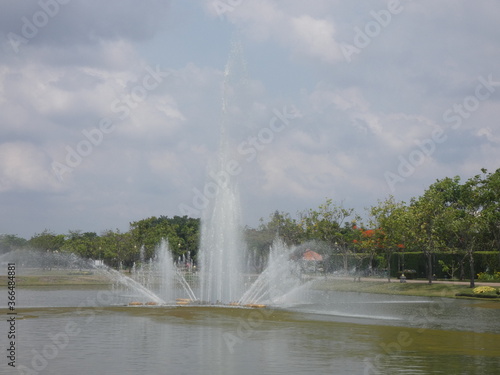 Trees and fountains