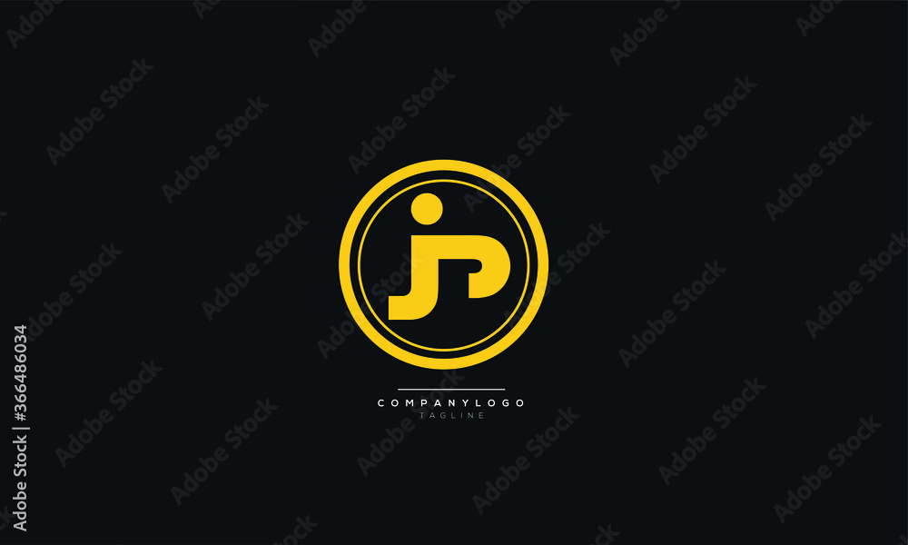 Letter JP Business Logo Design Alphabet Icon Vector Symbol Letter JP Business Logo Design Alphabet Icon Vector Symbol