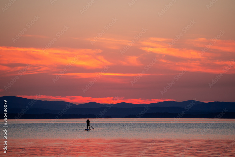 Sunset at the lake