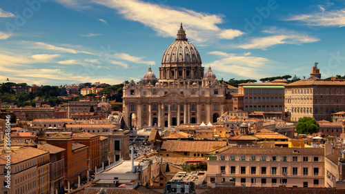 View of St. Peter's Basilica in the Vatican