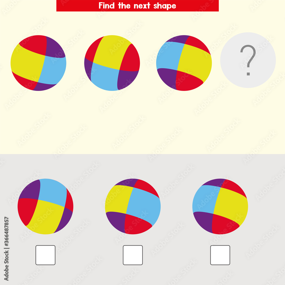 Educational game for kids and adults. development of logic iq. Task game what comes next? visual intelligence, mind games Educational game for kids and adults. development of logic iq. Task game what comes next? visual intelligence, mind games
