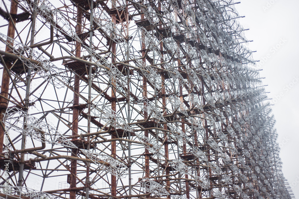 Duga radar system used as part of the Soviet missile defense early-warning radar network