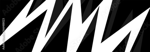 Striped  Black White abstract vector background.