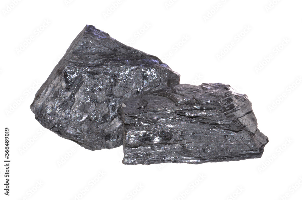 Fototapeta premium węgiel na białym tle