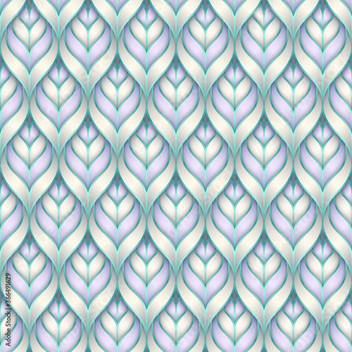 Vector paper cut nature modern background.
