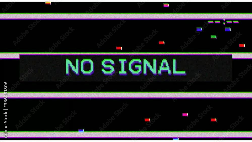 No signal glitch motion graphics No signal glitch motion graphics
