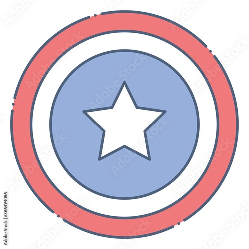 Shield  United state independence day related icon