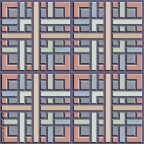 Vector paper cut geometric modern background